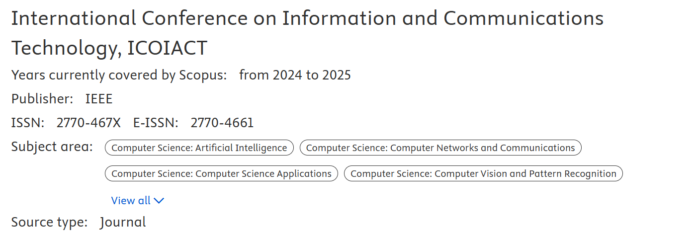 ICOIACT view on Scopus
